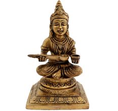 Brass Annapurna Devi Statue