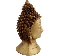 Brass Buddha Head Statue Showpiece