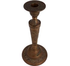 Brass Candle stand Engraved Grape clusters And Vine Leaves