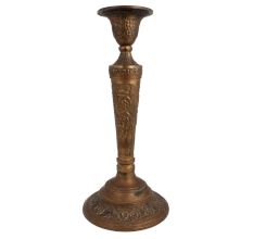 Brass Candle stand Engraved Grape clusters And Vine Leaves