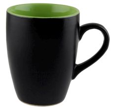 Handcraft Decorative Ceramic Black & Green Coffee Mug