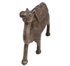 Hand Carved Metal Camel Statue For Home Decoration