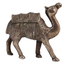 Hand Carved Metal Camel Statue For Home Decoration