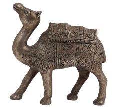 Hand Carved Metal Camel Statue For Home Decoration