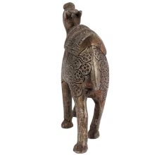 Hand Carved Metal Camel Statue For Home Decoration