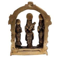 Engraved Brass Ram Darbar Hindu Worship Statue
