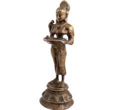 Brass Spiritual Standing Laxmi Godess Statue