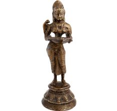 Brass Spiritual Standing Laxmi Godess Statue