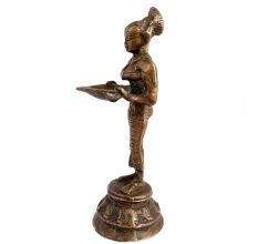 Brass Spiritual Standing Laxmi Godess Statue