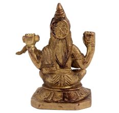 Brass Hindu Idol Goddess Saraswati Statue
