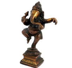 Brass Dancing Ganesha Statue Diwali Gift