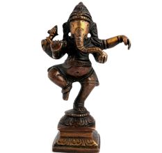 Brass Dancing Ganesha Statue Diwali Gift