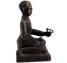Brass English Statues Sitting Comfortably