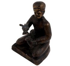 Brass English Gentlemen Sitting Holding Instrument