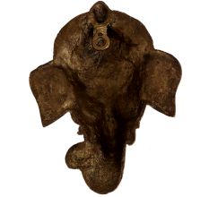 Brass Ganesha Face Detailed Engraved Wall Hanging