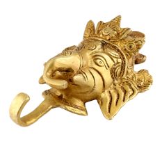 Magnificent Brass Ganesha Face Single Hook