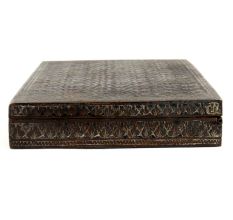 Brass Floral Engraved Cigarette Case With Gift Box