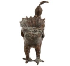 Pure Brass Peacock Figurine In Antique Finish