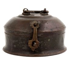 Brass Vintage Round Jewelry Box