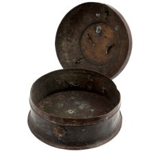 Brass Vintage Round Jewelry Box