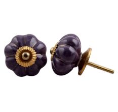 Purple Gold Line Knob