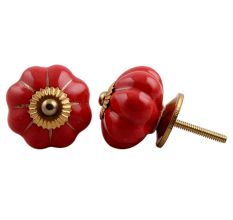 Red Gold Line Knob