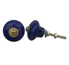 Navy Blue Onion Knob
