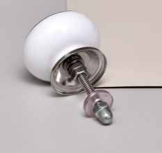 White Golden Line Knob