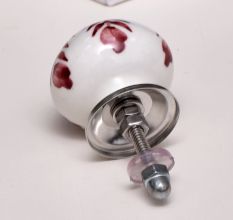 Cherry Floral Knob