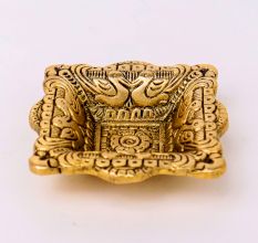 Brass Bird Puja Wick Oil Lamp For Mandir Decoration