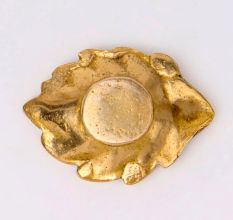 Brass Ganpati And Leaf Oil Lamp Diya