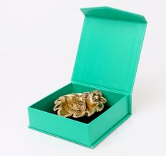 Brass Ganpati And Leaf Oil Lamp Diya