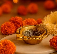 Conch Oil Lamp Diya For Diwali Festival