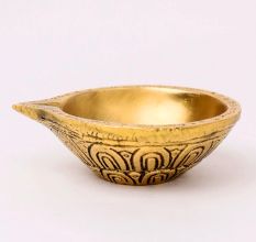 Brass Round Shaped Diwali Oil Lamp Diya
