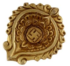 Heart Shaped Swastika Diwali Oil Lamp