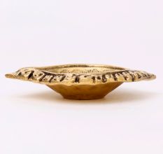 Designer Round Brass Oil Lamp Festive Diya