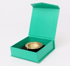 Tribal Design Round Brass Oil Lamp Diya