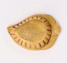 Brass Mango Shaped Oil Lamp Gifting Diya