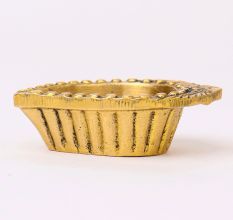 Brass Mango Shaped Oil Lamp Gifting Diya