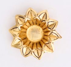 Hindu religious Brass Open Flower Oil Lamp