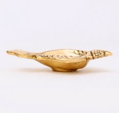 Decorative Conch Single Wick Oil Lamp Diya For Diwali