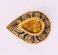 Brass Single Wick Traditional Brass Oil Diya For Mandir
