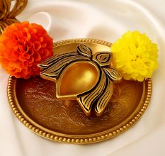 Brass Lotus Flower Oil Diya Lamp Festival Decoration