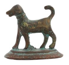 Brass Wild Dog With Short Tail For Home Decoration