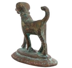 Brass Wild Dog With Short Tail For Home Decoration