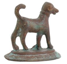 Brass Wild Dog With Short Tail For Home Decoration