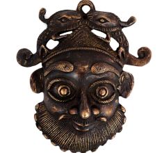 Brass Face Mask Wall Hanging