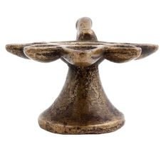 Handmade Brass Flower Shape Oil Lamp