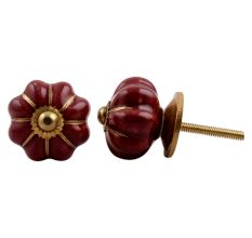Chocolate Golden Medium Knob