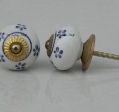 Purple Flower Knob